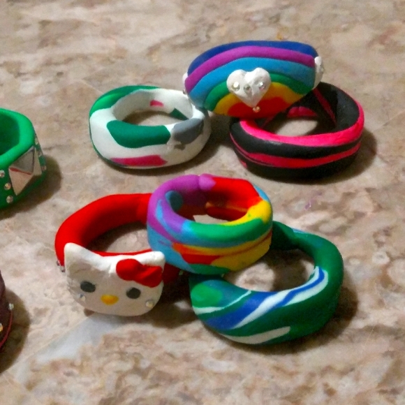 Handmade chunky rings